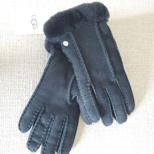 UGG Shearling Perforated Gloves